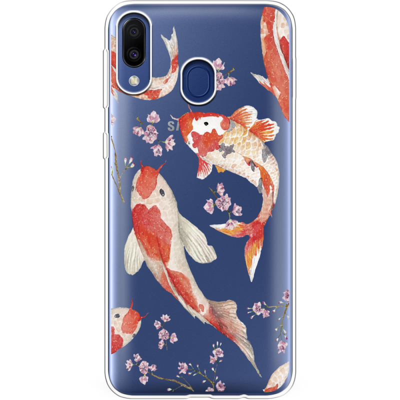 Прозрачный чехол Uprint Samsung M205 Galaxy M20 Japanese Koi Fish
