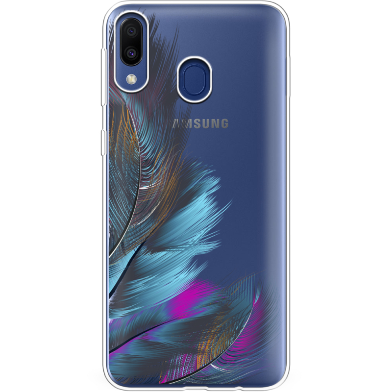 Прозрачный чехол Uprint Samsung M205 Galaxy M20 Feathers