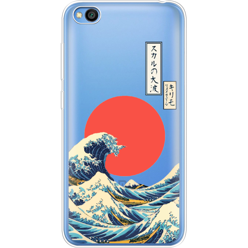 Прозрачный чехол Uprint Xiaomi Redmi Go Большая волна в Канагаве