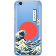 Прозрачный чехол Uprint Xiaomi Redmi Go Большая волна в Канагаве