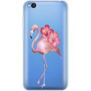 Прозрачный чехол Uprint Xiaomi Redmi Go Floral Flamingo