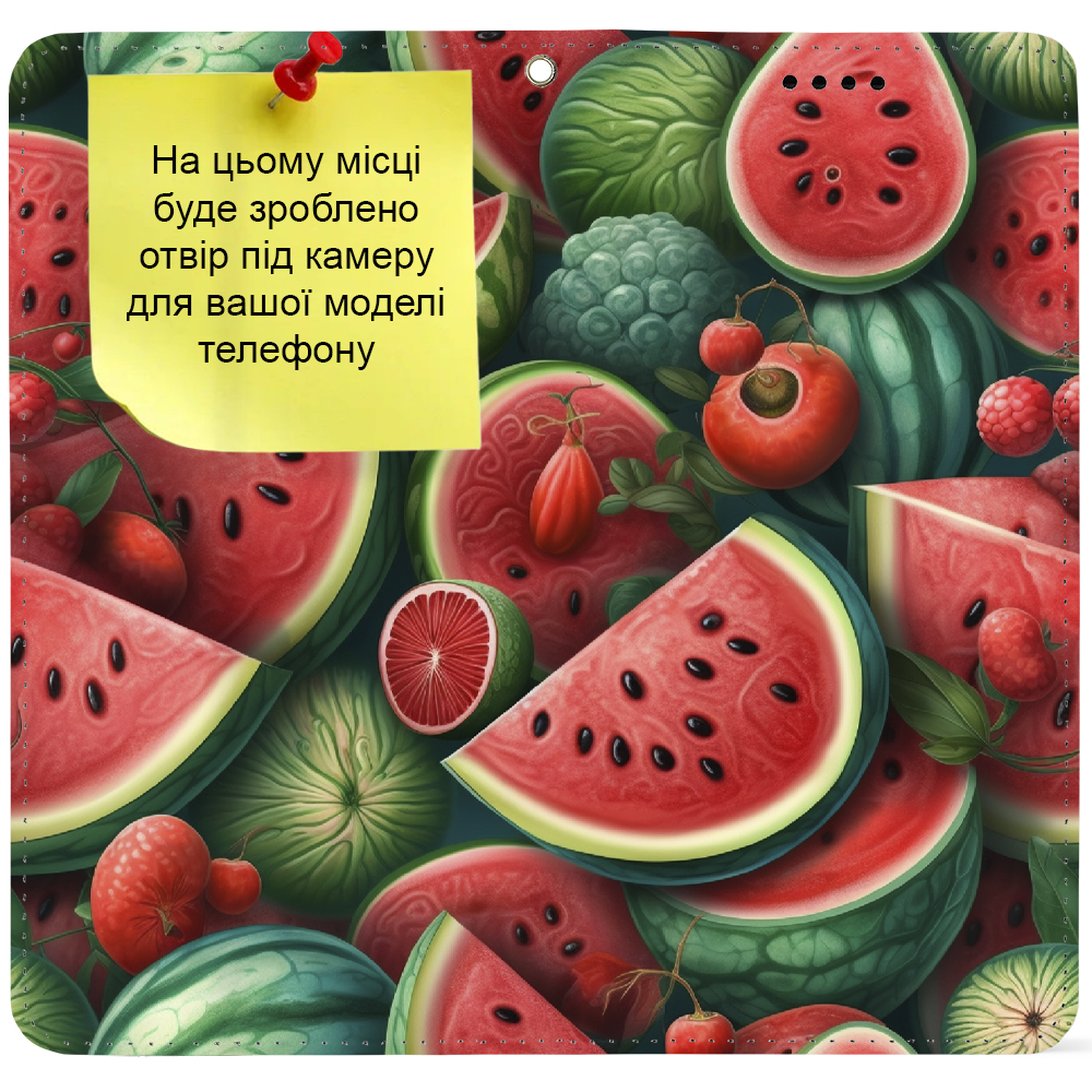 Чохол-книжка Stanford Side Magnet для Apple iPhone 16 Pro Max Watermelon