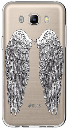 Чехол прозрачный U-Print 3D Samsung J710 Galaxy J7 2016 Angel Wings