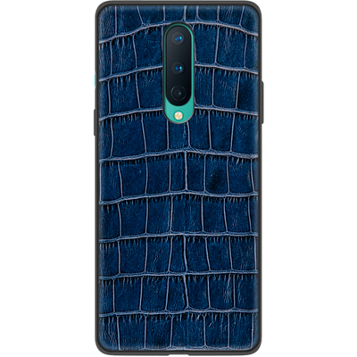 Кожаный чехол Boxface OnePlus 8 Crocodile Blue