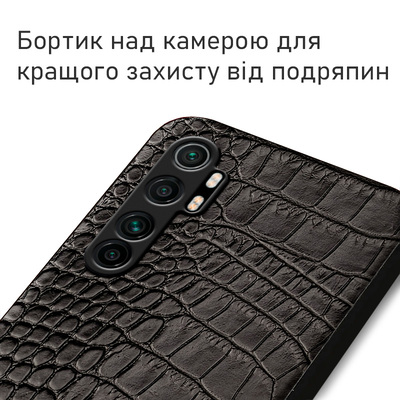 Кожаный чехол Boxface Xiaomi Mi Note 10 Lite Crocodile 