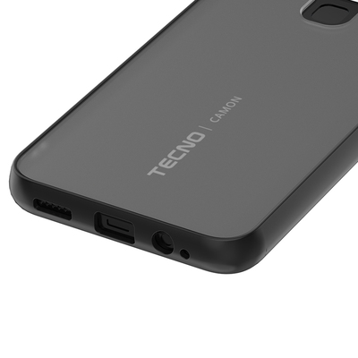 Матовый чехол Frosted Matte для TECNO Comon 16 SE Черный