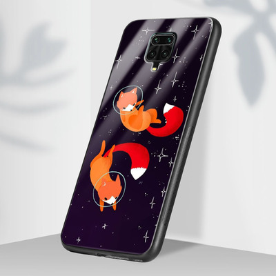  Защитный чехол BoxFace Glossy Panel Xiaomi Redmi Note 9 Pro / 9 Pro Max Foxes in Space