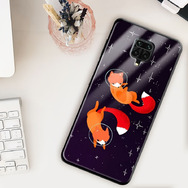  Защитный чехол BoxFace Glossy Panel Xiaomi Redmi Note 9S Foxes in Space