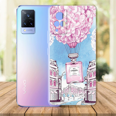 Чехол BoxFace со стразами Vivo V21 Perfume bottle