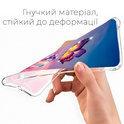 Чехол BoxFace со стразами Xiaomi Redmi Note 10 5G Butterflies