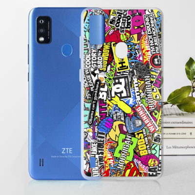 Чехол BoxFace для ZTE Blade A51 Multicolored Inscriptions