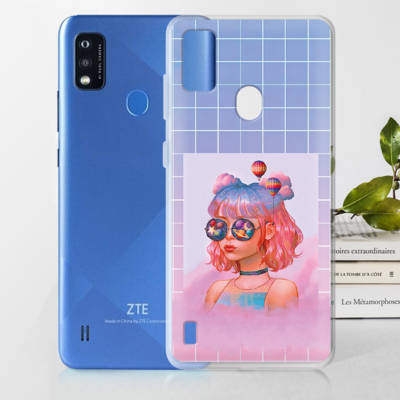 Чехол BoxFace для ZTE Blade A51 Girl in the Clouds