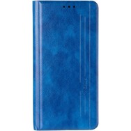 Чехол книжка Leather Gelius New для Xiaomi Redmi Note 10/ Note 10S Синий