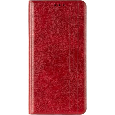 Чехол книжка Leather Gelius New для Huawei Y7 2019 Красный