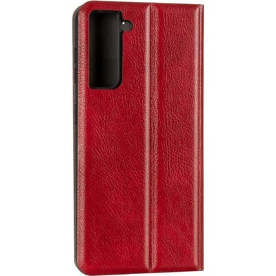 Чехол книжка Leather Gelius New для Samsung G991 Galaxy S21 Красный