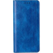 Чехол книжка Leather Gelius New для Xiaomi Redmi Note 10 Pro Синий