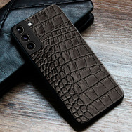 Кожаный чехол Boxface Samsung G996 Galaxy S21 Plus Crocodile Black