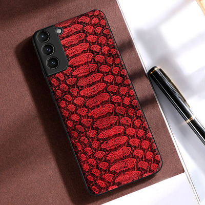 Кожаный чехол Boxface Samsung G996 Galaxy S21 Plus Reptile Red