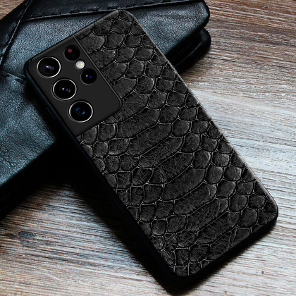 Кожаный чехол Boxface Samsung G998 Galaxy S21 Ultra Reptile Black