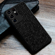 Кожаный чехол Boxface Samsung G998 Galaxy S21 Ultra Strauss Black