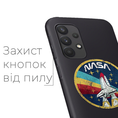 Черный Чехол BoxFace Samsung A325 Galaxy A32 NASA