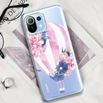 Чехол BoxFace со стразами Xiaomi Mi 11 Lite Pink Air Baloon