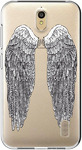 Чехол прозрачный U-Print 3D Huawei Ascend Y625 Angel Wings