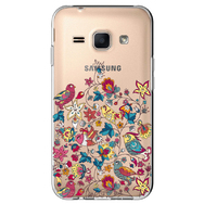 Чехол прозрачный U-Print 3D Samsung J120H Galaxy J1 2016 Floral Birds