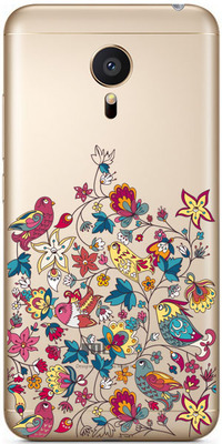 Чехол прозрачный U-Print 3D Meizu MX5 Floral Birds