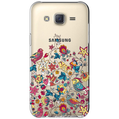 Чехол прозрачный U-Print 3D Samsung J500H Galaxy J5 Floral Birds