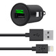 Автомобильное зарядное устройство USB Belkin 2.1A/10Watt Black + Cable iPhone 5 BK090