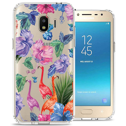 Чехол U-Print Samsung J250 Galaxy J2 (2018) Фламинго