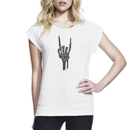 Женская футболка с закатанными рукавами Enjoy