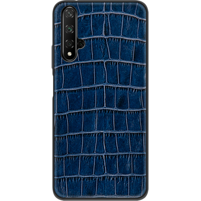 Кожаный чехол Boxface Honor 20 Crocodile Blue