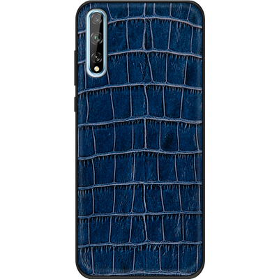 Кожаный чехол Boxface Huawei P Smart S Crocodile Blue