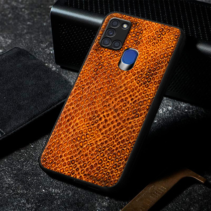 Кожаный чехол Boxface Samsung A217 Galaxy A21s Snake Brown