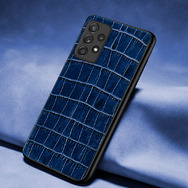 Кожаный чехол Boxface Samsung A525 Galaxy A52 Crocodile Blue