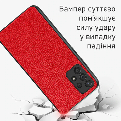 Кожаный чехол Boxface Samsung A525 Galaxy A52 Flotar Red