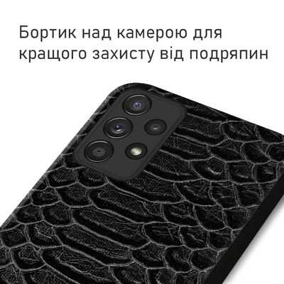 Кожаный чехол Boxface Samsung A525 Galaxy A52 Reptile Graphite
