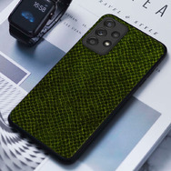 Кожаный чехол Boxface Samsung A725 Galaxy A72 Snake Forest Green