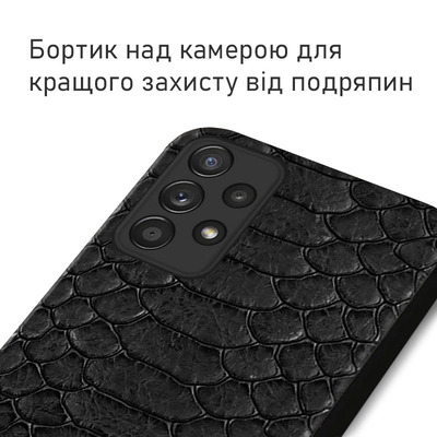 Кожаный чехол Boxface Samsung A725 Galaxy A72 Reptile Black