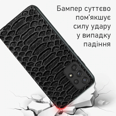 Кожаный чехол Boxface Samsung A725 Galaxy A72 Reptile Graphite