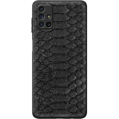 Кожаный чехол Boxface Samsung M515 Galaxy M51 Reptile Черный