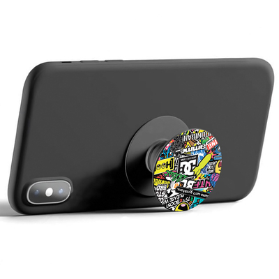 Подставка держатель для телефона PopSockets Multicolored Inscriptions