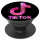 Подставка держатель для телефона PopSockets Logo TikTok Розовый