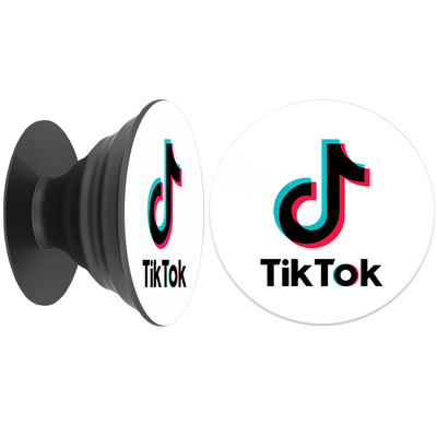 Подставка держатель для телефона PopSockets Белый TikTok