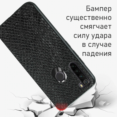 Кожаный чехол Boxface Xiaomi Redmi Note 8T Snake Black