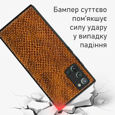 Кожаный чехол Boxface Samsung N980 Galaxy Note 20 Snake Brown