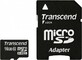 Transcend 16Gb microSDHC Class 10 + Adapter SD TS16GUSDHC10