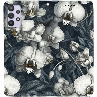 Чохол-книжка BoxFace для Samsung Galaxy A53 (A536) Білі орхідеї